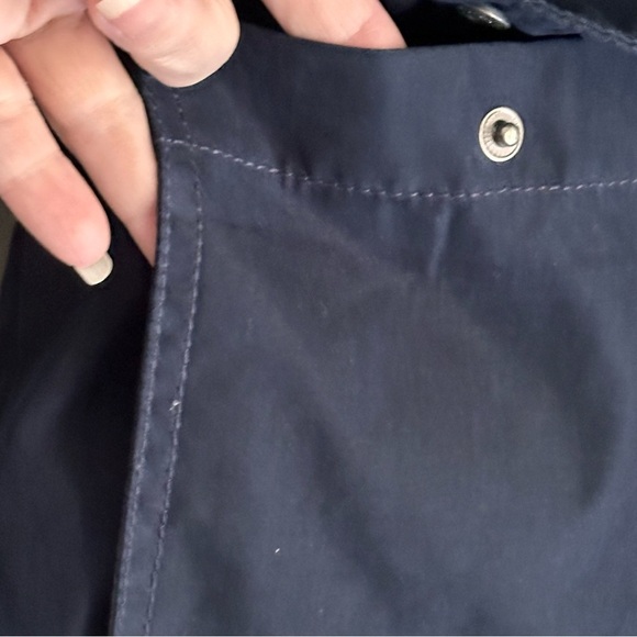 Abercrombie Kids Jacket Faux Fur Lined Multiple Pockets Navy Size 10/12 - Picture 9 of 13